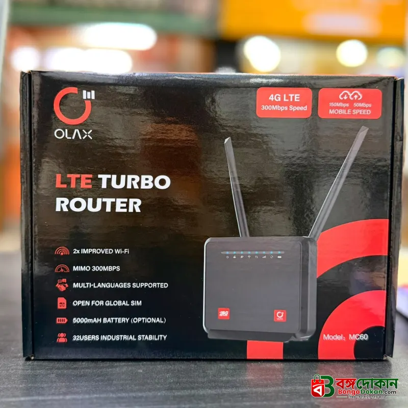 OLAX MC60 300Mbps Wi-Fi LTE Turbo Router 5000mah Battery - বাংলাদেশে সেরা দাম ও স্পেসিফিকেশন - গ্যালারি