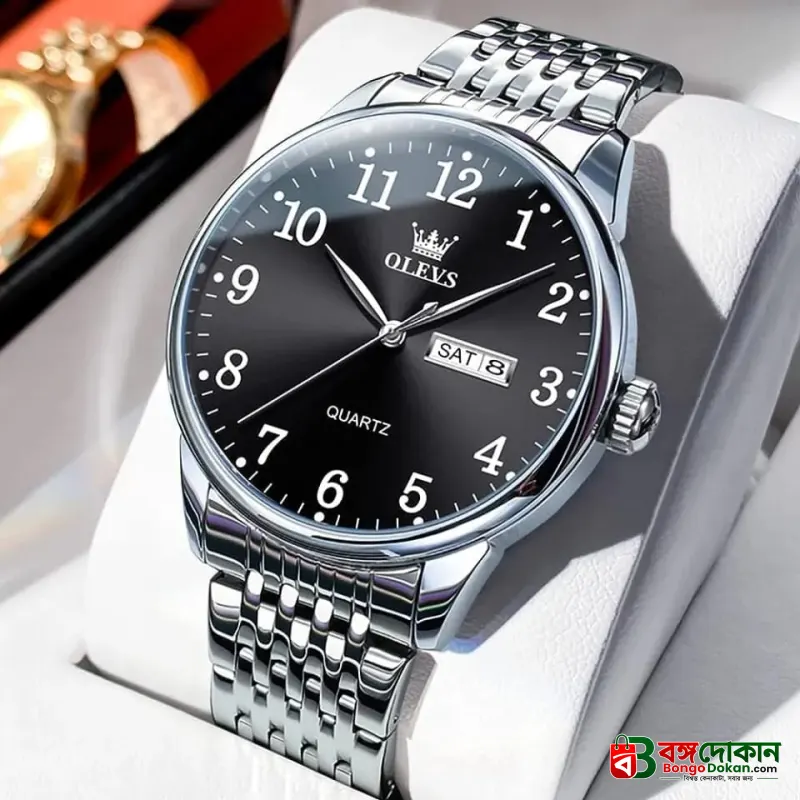 Olevs 5535S Stainless Steel Analog Watch For Men - বাংলাদেশে সেরা দাম ও নতুন কালেকশন - বাংলাদেশে সেরা অফার ও দাম