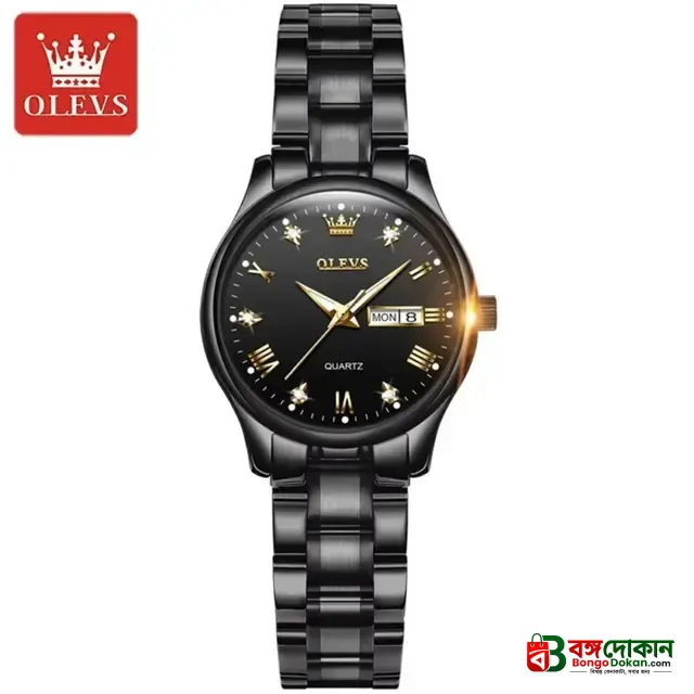 Olevs 5563 CHAIN WATCH –( Black ) For Women - বাংলাদেশে সেরা দাম ও আকর্ষণীয় কালেকশন - বাংলাদেশে সেরা অফার ও দাম