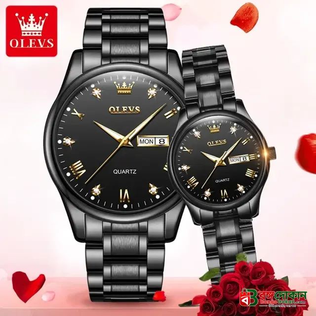 Olevs 5563 CHAIN WATCH –( Black ) For Women - বাংলাদেশে সেরা দাম ও আকর্ষণীয় কালেকশন - গ্যালারি