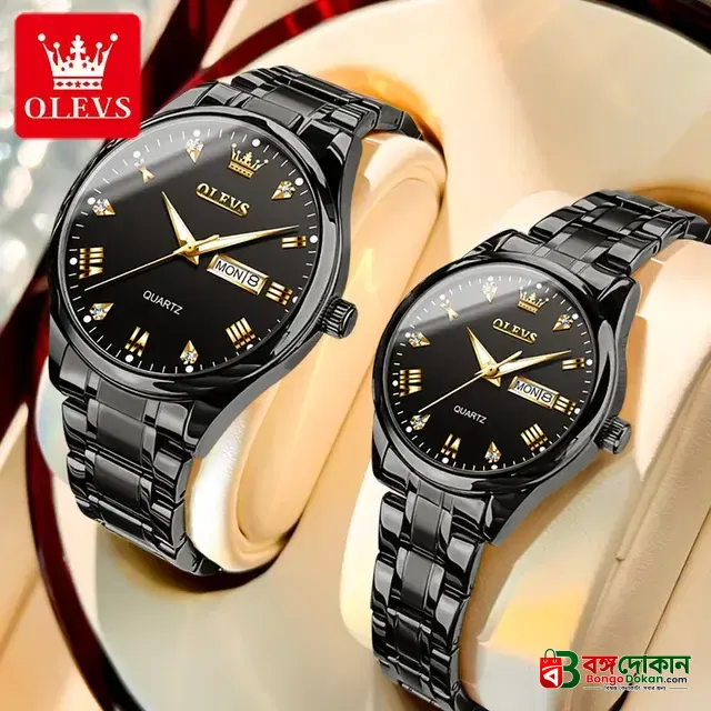 Olevs 5563 CHAIN WATCH –( Black ) For Women - বাংলাদেশে সেরা দাম ও আকর্ষণীয় কালেকশন - গ্যালারি