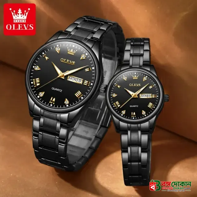 Olevs 5563 CHAIN WATCH –( Black ) For Women - বাংলাদেশে সেরা দাম ও আকর্ষণীয় কালেকশন - গ্যালারি