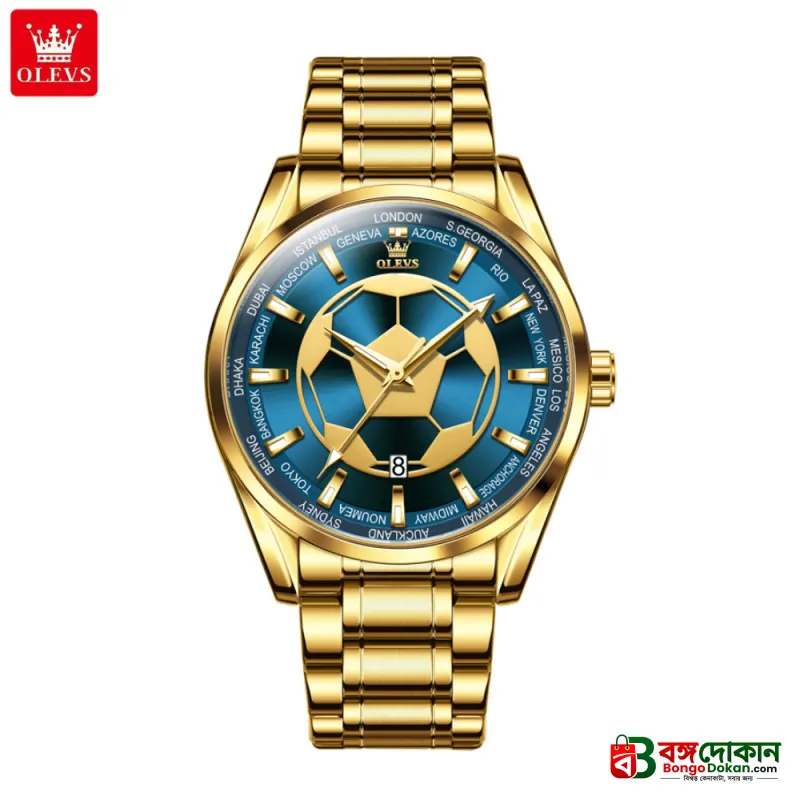 OLEVS 9949 Football Dial Men Business Sport Quartz Watch - বাংলাদেশে সেরা দাম ও নতুন কালেকশন - বাংলাদেশে সেরা অফার ও দাম