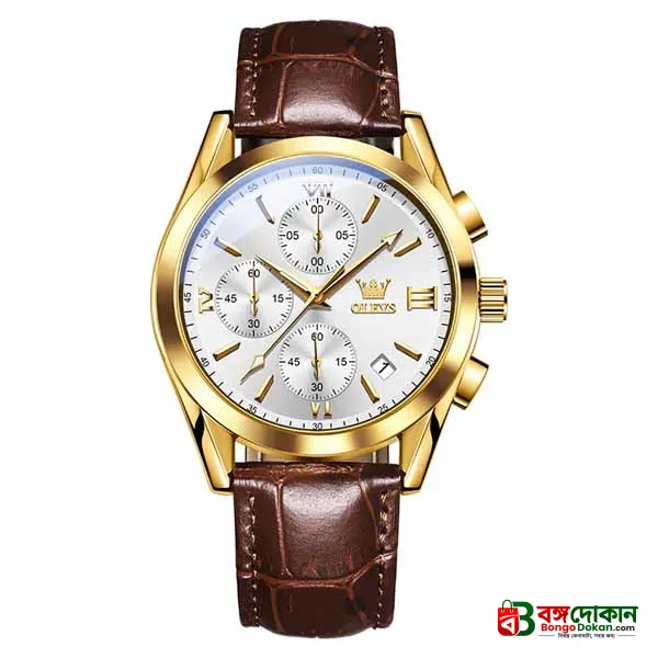 Olevs Casual Men's Quartz Wrist watch - বাংলাদেশে সেরা দাম ও নতুন কালেকশন - বাংলাদেশে সেরা অফার ও দাম