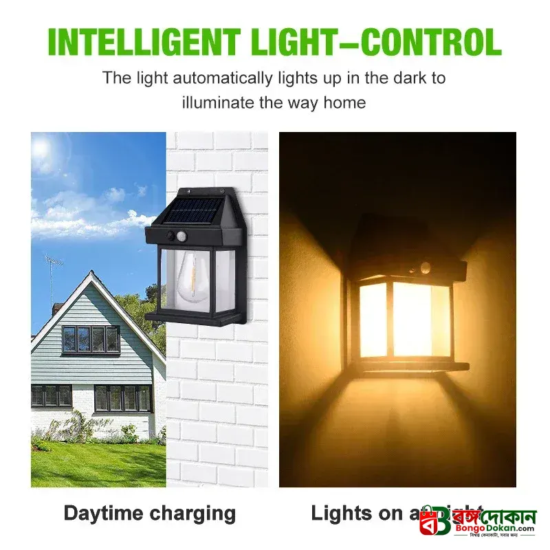 Outdoor Solar Wall Lamp  Wall Light Villa Lighting Night Light - বাংলাদেশে সেরা দাম ও স্পেসিফিকেশন - গ্যালারি