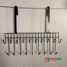 Over The Door 19-Hook Hanger – Heavy-Duty Space-Saving Door Organizer & Rack for Jackets, Hats, Bags & Coats - বাংলাদেশে সেরা দাম ও উইন্টার কালেকশন - গ্যালারি