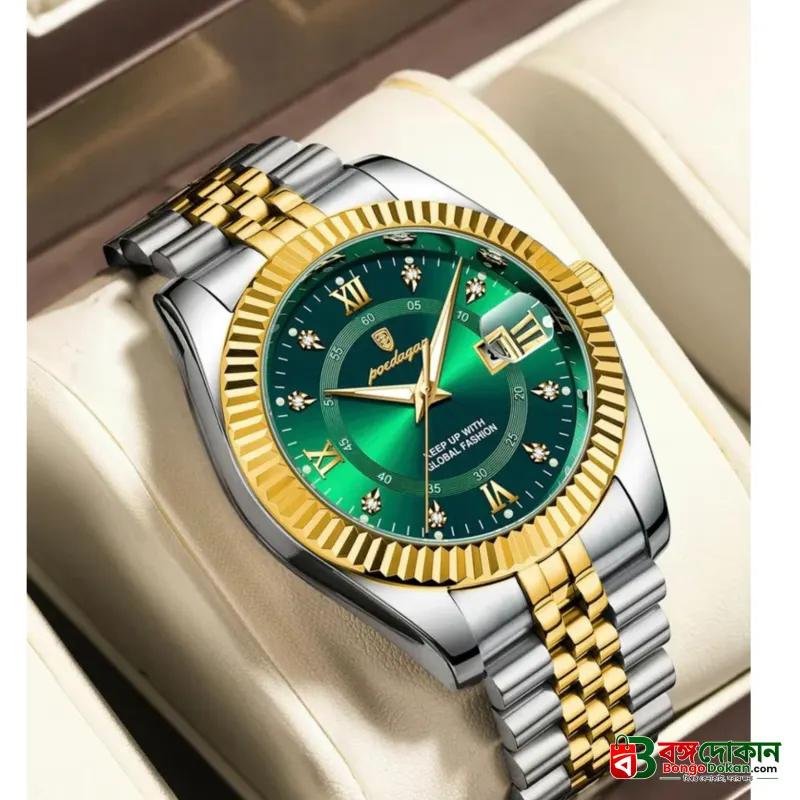 Poedagar 910 Model Fashion Watch for Men (Butterfly Lock) - বাংলাদেশে সেরা দাম ও নতুন কালেকশন - গ্যালারি