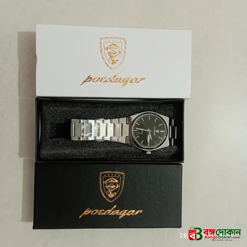 POEDAGAR 930 Men's New Luxury Luminous Date Week Stainless Steel Quartz Watch For Men (Butterfly Lock) - বাংলাদেশে সেরা দাম ও নতুন কালেকশন - গ্যালারি