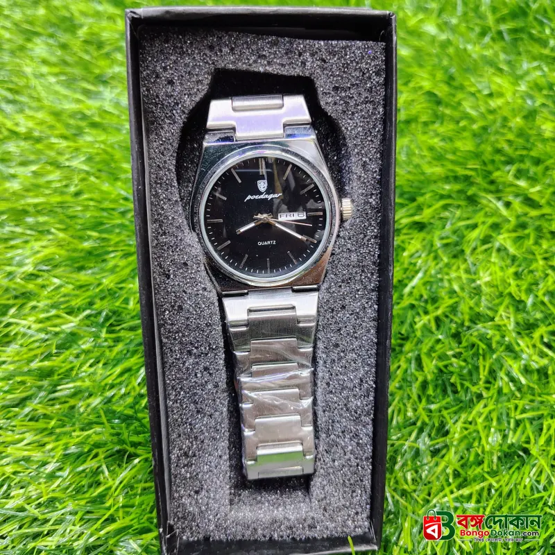 POEDAGAR 930 Men's New Luxury Luminous Date Week Stainless Steel Quartz Watch For Men (Butterfly Lock) - বাংলাদেশে সেরা দাম ও নতুন কালেকশন - গ্যালারি