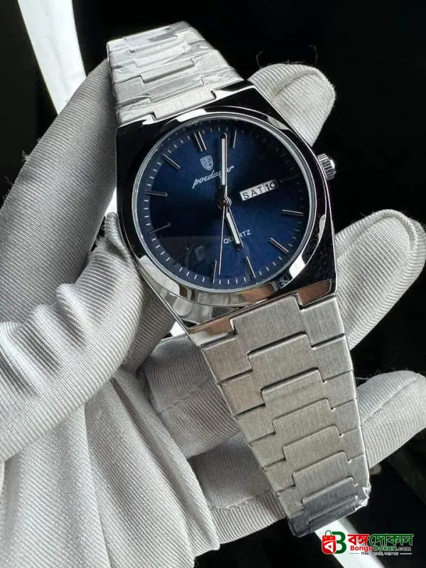 POEDAGAR 930 Men's New Luxury Luminous Date Week Stainless Steel Quartz Watch For Men (Butterfly Lock) - বাংলাদেশে সেরা দাম ও নতুন কালেকশন - গ্যালারি