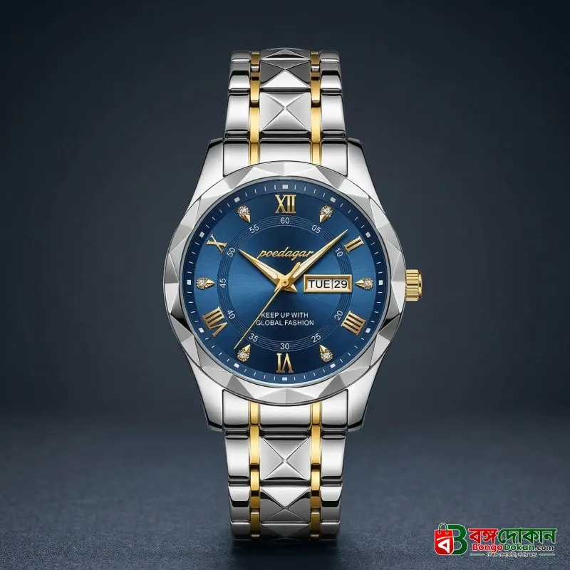 Poedagar Luxury Men's Watch (Water Resistant) - বাংলাদেশে সেরা দাম ও নতুন কালেকশন - বাংলাদেশে সেরা অফার ও দাম