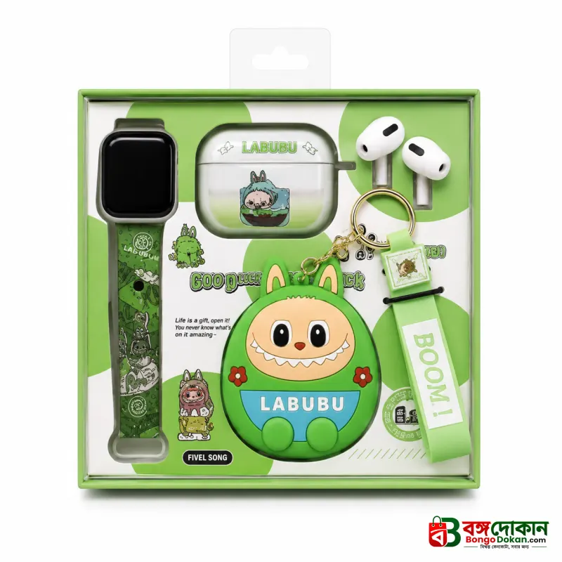 Pop Mart Labubu 2-in-1 Gadget Set – Cute Wireless TWS Earbuds & Smartwatch Strap Combo with Collectible Character Case - বাংলাদেশে সেরা দাম ও স্মার্ট ফিচার - গ্যালারি