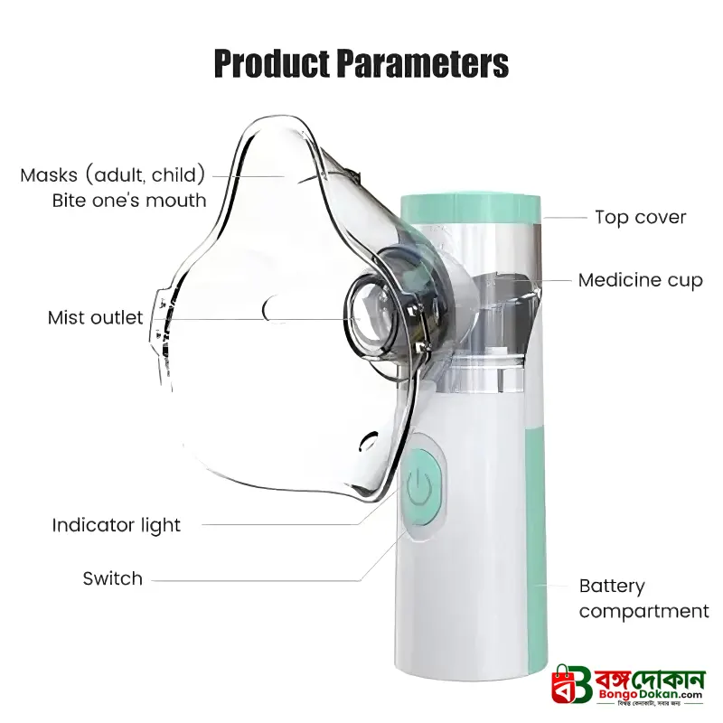 Portable Mesh Nebulizer JSL-W303 - বাংলাদেশে সেরা দাম ও লাইফস্টাইল কালেকশন - গ্যালারি