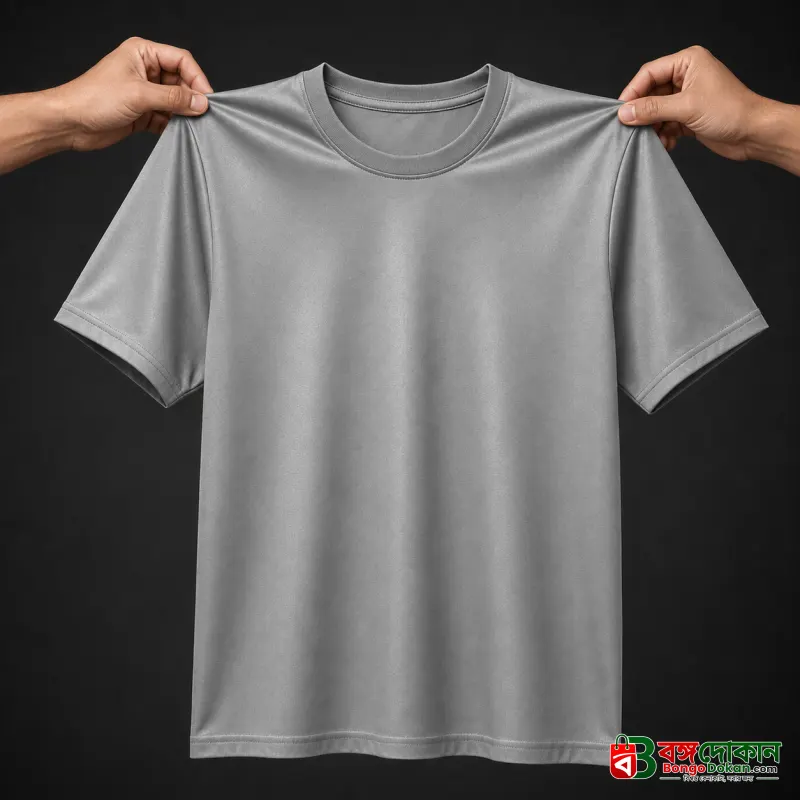 Premium Ash Jersey T-Shirt – Lightweight & Breathable - বাংলাদেশে সেরা দাম ও নতুন কালেকশন - গ্যালারি