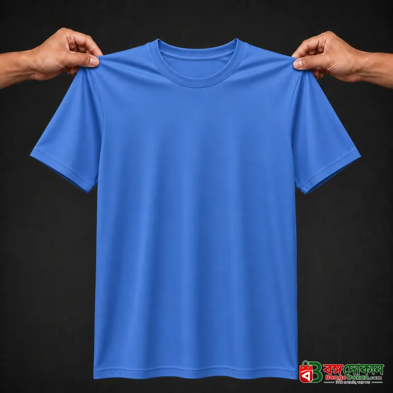 Premium blue Jersey T-Shirt – Lightweight & Breathable - বাংলাদেশে সেরা দাম ও নতুন কালেকশন - গ্যালারি