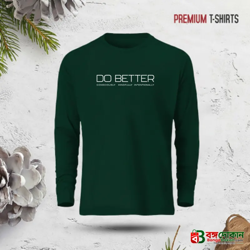 Premium calligraphy Full Sleeve T-Shirt  for men - বাংলাদেশে সেরা দাম ও নতুন কালেকশন - বাংলাদেশে সেরা অফার ও দাম