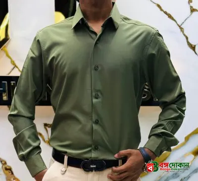 Premium China Micro Stig Shirt (Formal / Casual) (Olive) - বাংলাদেশে সেরা দাম ও নতুন কালেকশন - গ্যালারি