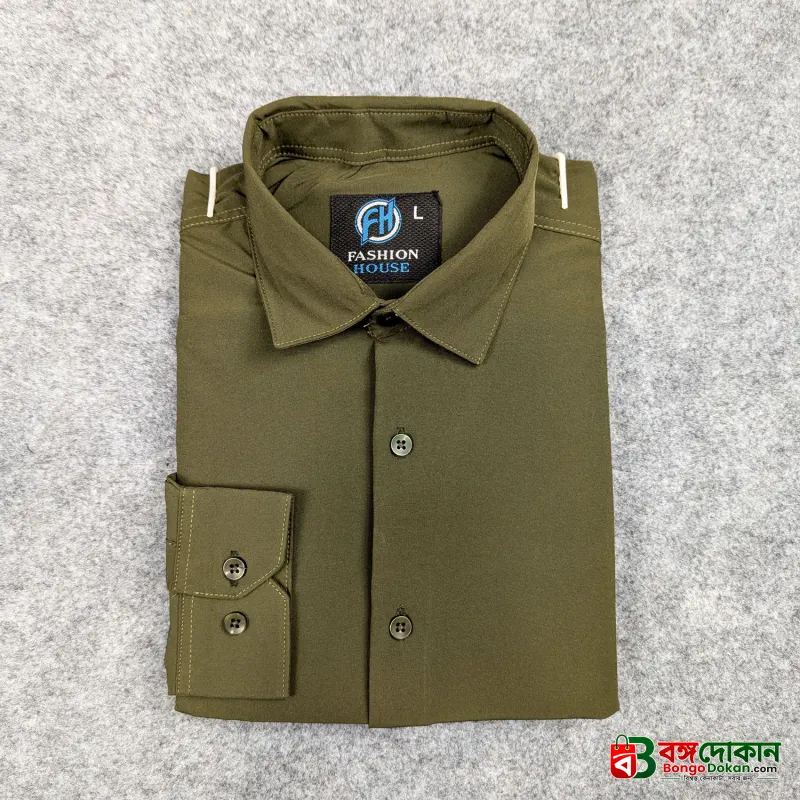 Premium China Micro Stig Shirt (Formal / Casual) (Olive) - বাংলাদেশে সেরা দাম ও নতুন কালেকশন - গ্যালারি
