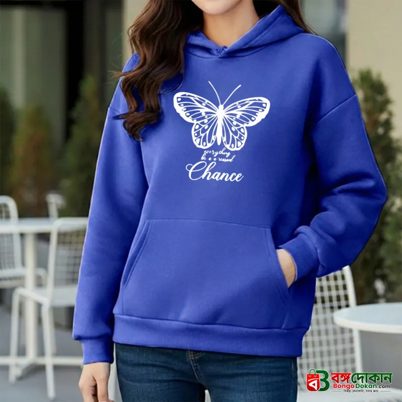 Premium Comfortable Printed Ladies Winter Hoodie - বাংলাদেশে সেরা দাম ও উইন্টার কালেকশন - বাংলাদেশে সেরা অফার ও দাম