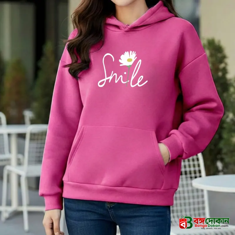 Premium Comfortable Printed Ladies Winter Hoodie - বাংলাদেশে সেরা দাম ও উইন্টার কালেকশন - বাংলাদেশে সেরা অফার ও দাম