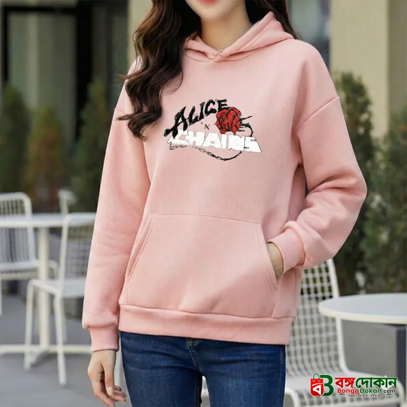 Premium Comfortable Printed Ladies Winter Hoodie - বাংলাদেশে সেরা দাম ও উইন্টার কালেকশন - বাংলাদেশে সেরা অফার ও দাম