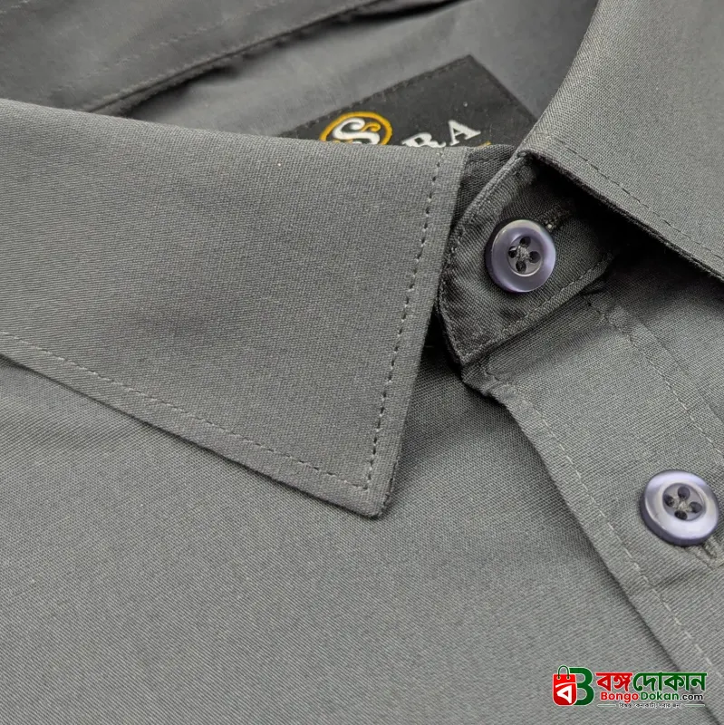 Premium Formal Shirt (Ash) - বাংলাদেশে সেরা দাম ও নতুন কালেকশন - গ্যালারি