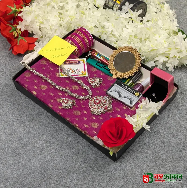 Premium Half Silk Jamdani Saree Combo Set - Purple - বাংলাদেশে সেরা দাম ও আকর্ষণীয় কালেকশন - গ্যালারি