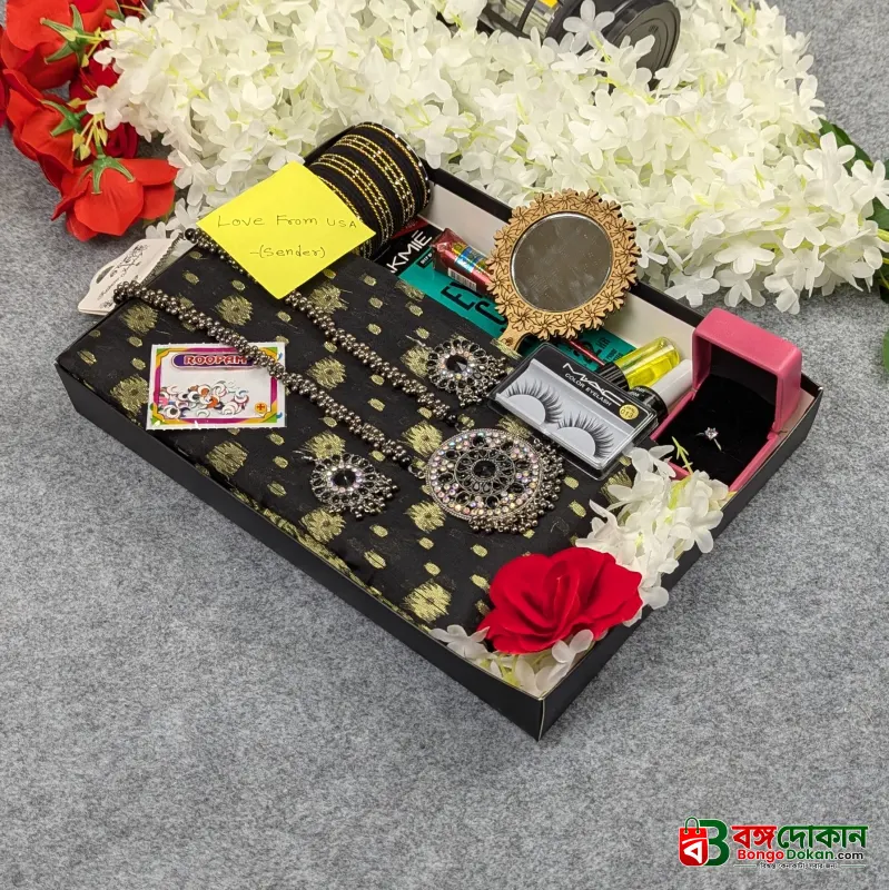 Premium Half Silk Jamdani Saree Combo Set - Black - বাংলাদেশে সেরা দাম ও আকর্ষণীয় কালেকশন - গ্যালারি