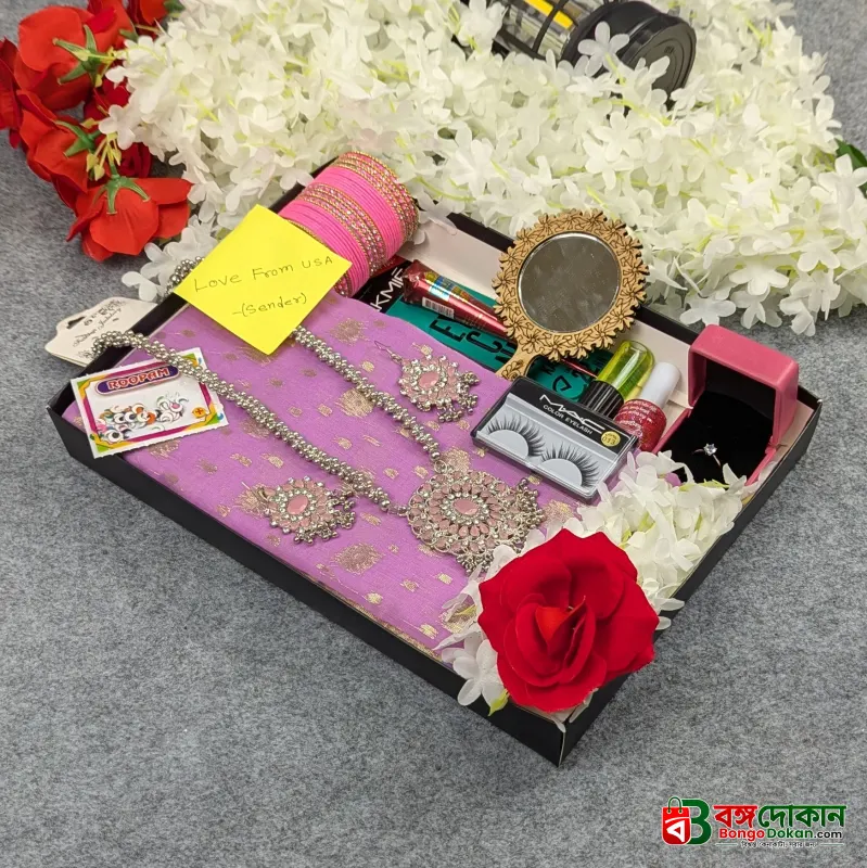 Premium Half Silk Jamdani Saree Combo Set - Light Purple - বাংলাদেশে সেরা দাম ও আকর্ষণীয় কালেকশন - গ্যালারি