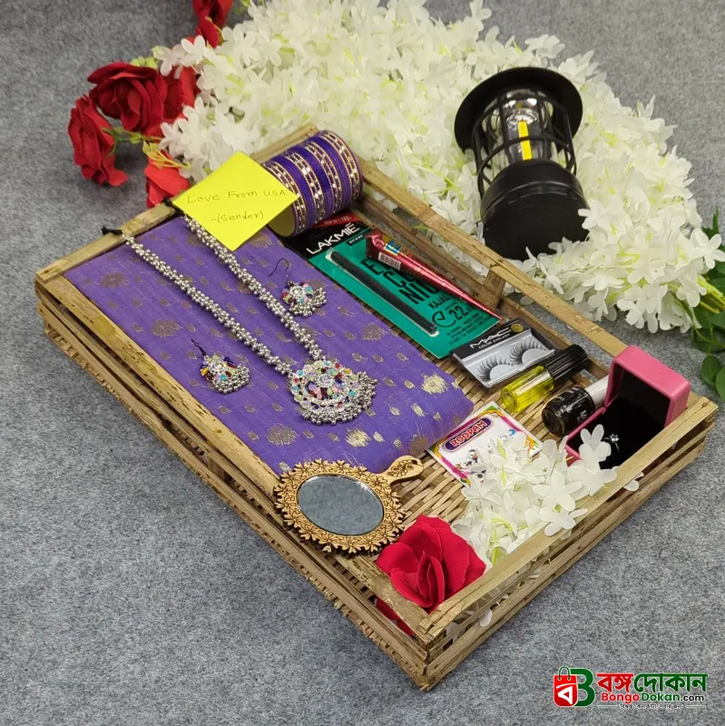 Premium Half Silk Jamdani Saree Combo Set - Lavender - বাংলাদেশে সেরা দাম ও আকর্ষণীয় কালেকশন - বাংলাদেশে সেরা অফার ও দাম