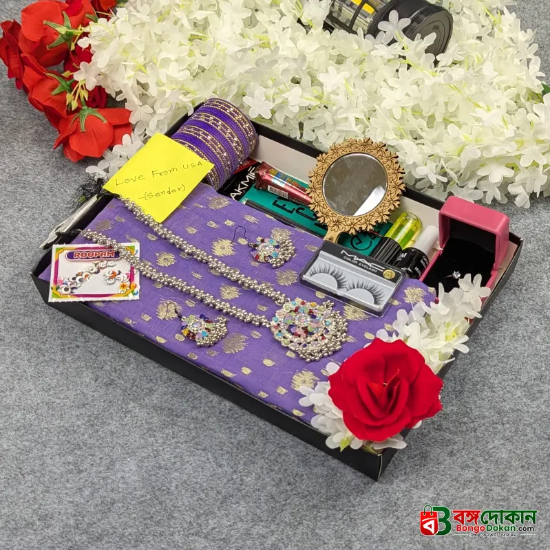 Premium Half Silk Jamdani Saree Combo Set - Lavender - বাংলাদেশে সেরা দাম ও আকর্ষণীয় কালেকশন - গ্যালারি
