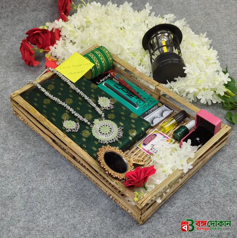Premium Half Silk Jamdani Saree Combo Set - Green - বাংলাদেশে সেরা দাম ও আকর্ষণীয় কালেকশন - বাংলাদেশে সেরা অফার ও দাম