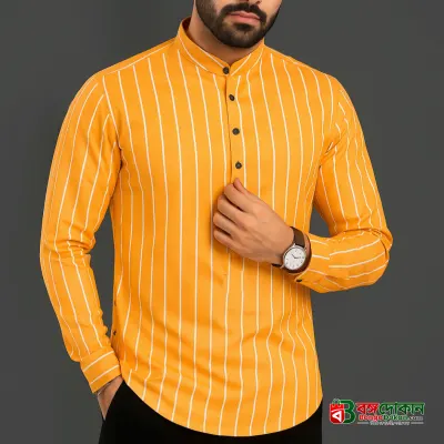 Premium Long Sleeve Striped Katua for Men - বাংলাদেশে সেরা দাম ও নতুন কালেকশন - গ্যালারি