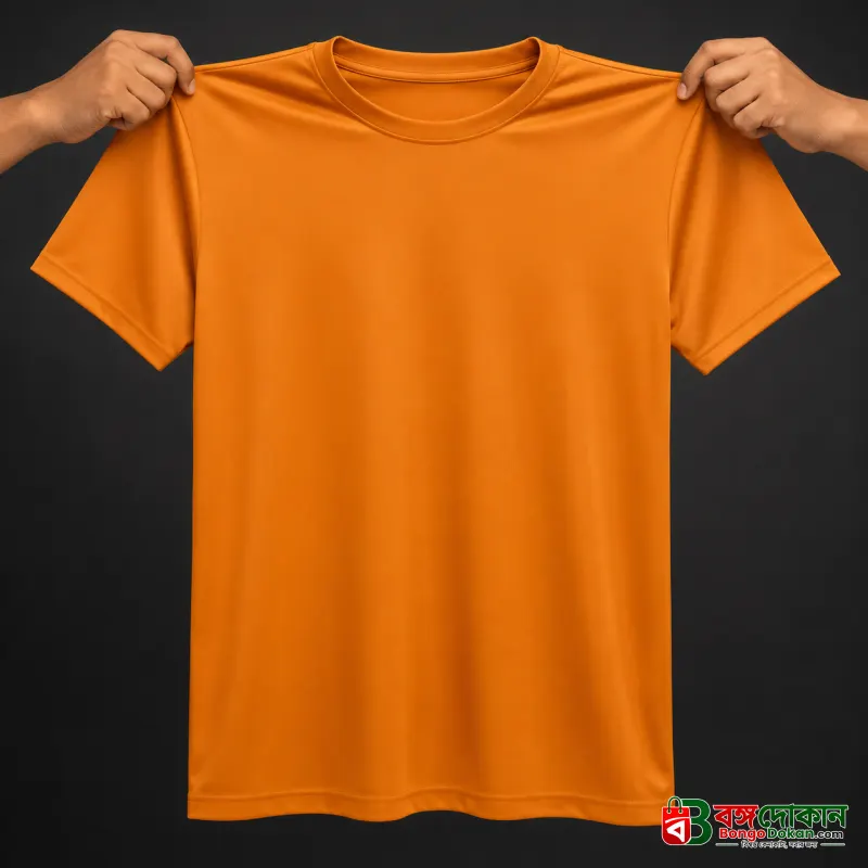 Premium Orange Jersey T-Shirt – Lightweight & Breathable - বাংলাদেশে সেরা দাম ও নতুন কালেকশন - গ্যালারি