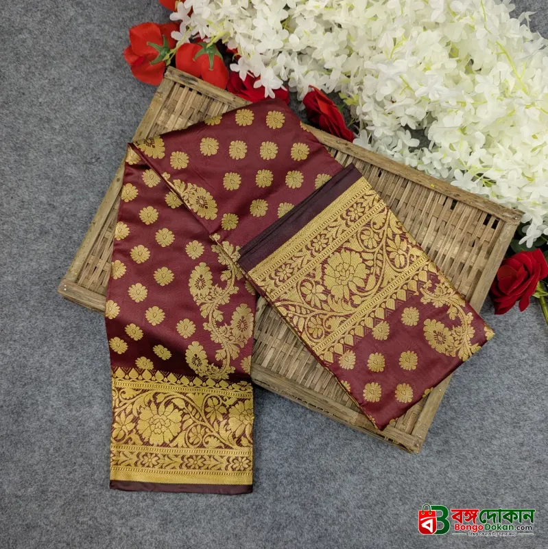 Premium Silk Katan Saree (Blue, Light Pink, Maroon, Black, Lavender) - বাংলাদেশে সেরা দাম ও আকর্ষণীয় কালেকশন - গ্যালারি