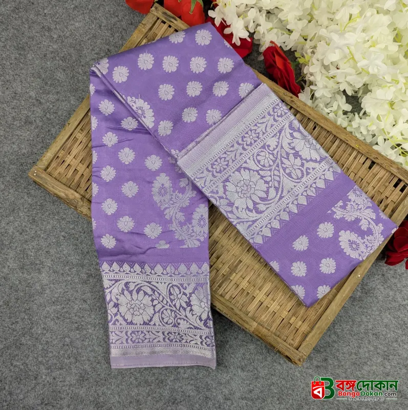 Premium Silk Katan Saree (Blue, Light Pink, Maroon, Black, Lavender) - বাংলাদেশে সেরা দাম ও আকর্ষণীয় কালেকশন - গ্যালারি