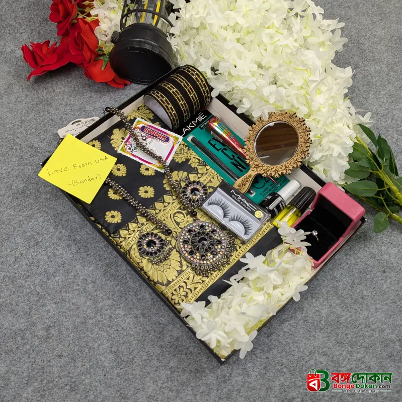 Premium Silk Katan Saree Combo Set - Black - বাংলাদেশে সেরা দাম ও আকর্ষণীয় কালেকশন - গ্যালারি