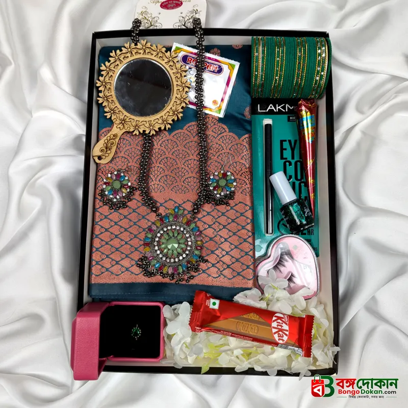Premium Silk Katan Saree Combo Pack – Ocean Green - বাংলাদেশে সেরা দাম ও আকর্ষণীয় কালেকশন - গ্যালারি
