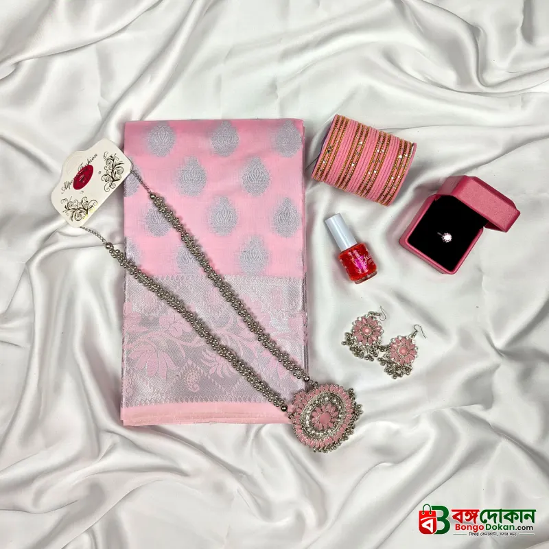 Premium Silk Katan Saree Combo Pack – Pink - বাংলাদেশে সেরা দাম ও আকর্ষণীয় কালেকশন - গ্যালারি