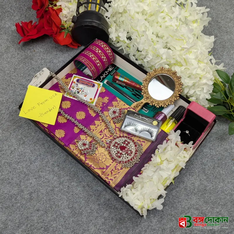 Premium Silk Katan Saree Combo Set - Purple - বাংলাদেশে সেরা দাম ও আকর্ষণীয় কালেকশন - গ্যালারি