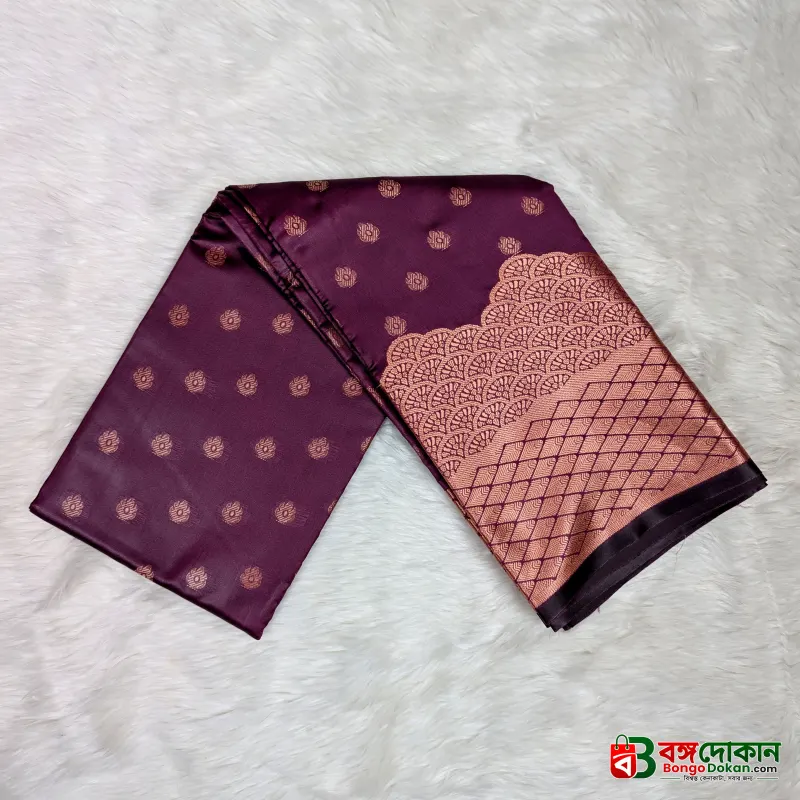 Premium Silk Katan Saree – Exclusive Design (Multiple Colors Available) - বাংলাদেশে সেরা দাম ও আকর্ষণীয় কালেকশন - গ্যালারি