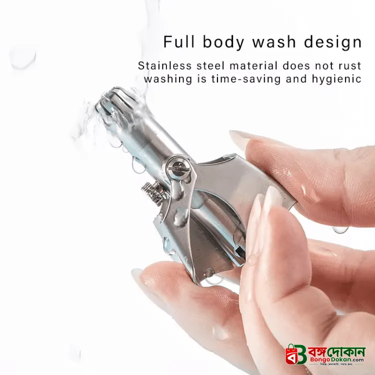 Premium Stainless Steel Manual Nose Hair Trimmer – Painless, Battery-Free, Washable & Portable Ear & Nose Grooming Clipper Tool for Men & Women - বাংলাদেশে সেরা দাম ও আকর্ষণীয় কালেকশন - গ্যালারি