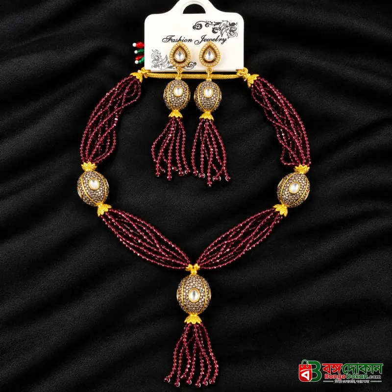 Premium Turkish Crystal and Antique Ball Necklace Set - বাংলাদেশে সেরা দাম ও এক্সক্লুসিভ ডিজাইন - গ্যালারি