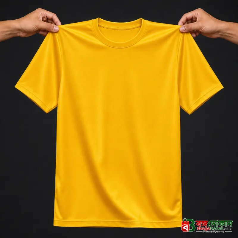Premium Yellow Jersey T-Shirt – Lightweight & Breathable - বাংলাদেশে সেরা দাম ও নতুন কালেকশন - গ্যালারি