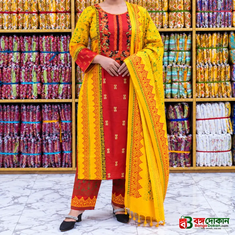 Puja Special Premium Cotton Three-Piece Collection - বাংলাদেশে সেরা দাম ও আকর্ষণীয় কালেকশন - গ্যালারি