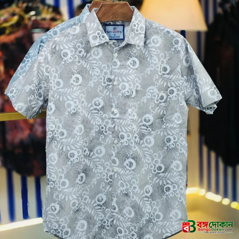 Pure Cotton Half Sleeve Print Shirt for Men's - বাংলাদেশে সেরা দাম ও নতুন কালেকশন - গ্যালারি