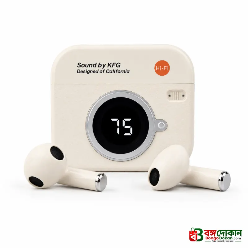 Q86 Retro Camera Design True Wireless Earbuds – Bluetooth 5.4 TWS with Leather Texture, Digital LED Display, Low Latency Gaming & ENC Noise Reduction - বাংলাদেশে সেরা দাম ও স্পেসিফিকেশন - গ্যালারি