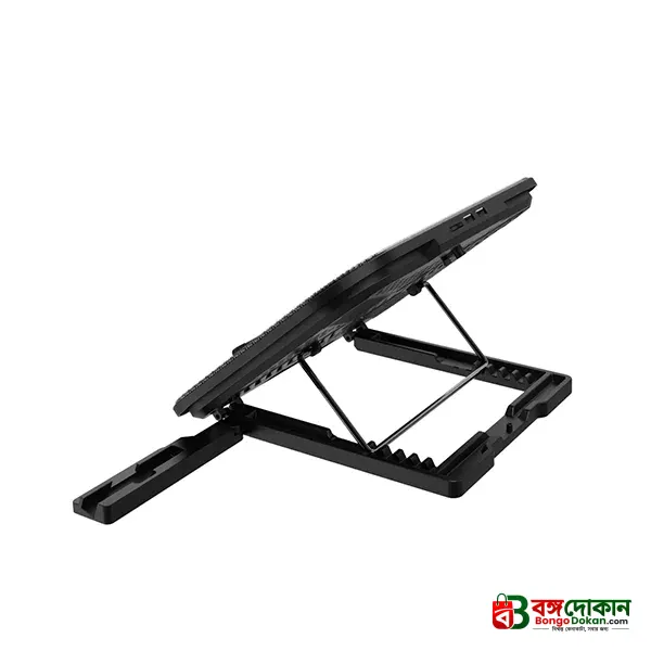 Rapoo CF100 High-Efficiency Laptop Cooling Pad (Black) – Powerful Airflow, 6 Adjustable Ergonomic Angles, Wide Compatibility & Durable Build for Gaming & Office Laptops - বাংলাদেশে সেরা দাম ও স্পেসিফিকেশন - গ্যালারি