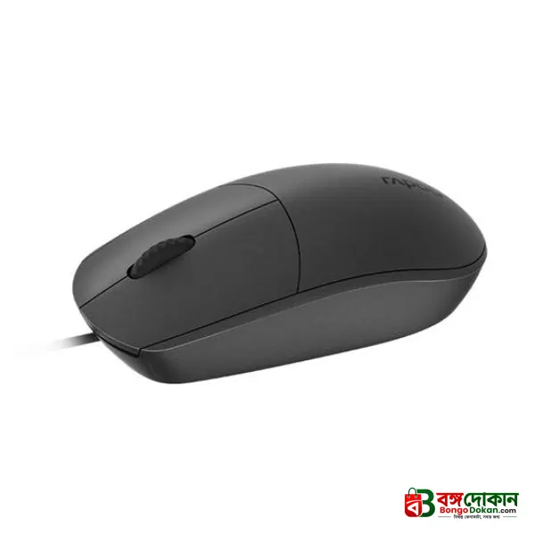 Rapoo N100 Wired Optical Mouse (Black) – 1000 DPI Precision Sensor, Ambidextrous Ergonomic Design, 1.5M Cable & 2-Year Warranty - বাংলাদেশে সেরা দাম ও স্পেসিফিকেশন - গ্যালারি