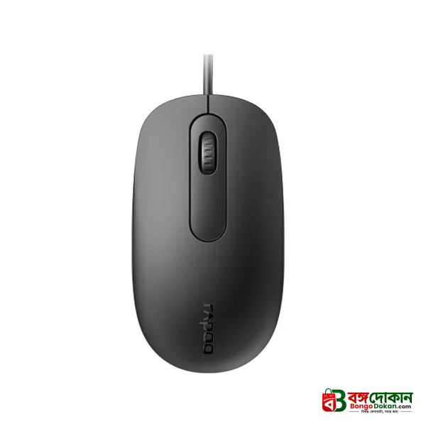 Rapoo N200 Wired Optical Mouse (Black) – 1000 DPI Precision Sensor, Ambidextrous Ergonomic Design, 1.5M Cable & 2-Year Warranty - বাংলাদেশে সেরা দাম ও স্পেসিফিকেশন - গ্যালারি